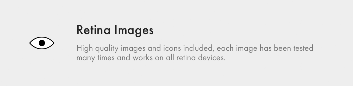 Retina Images — Your images appear crisp in HiDPI devices