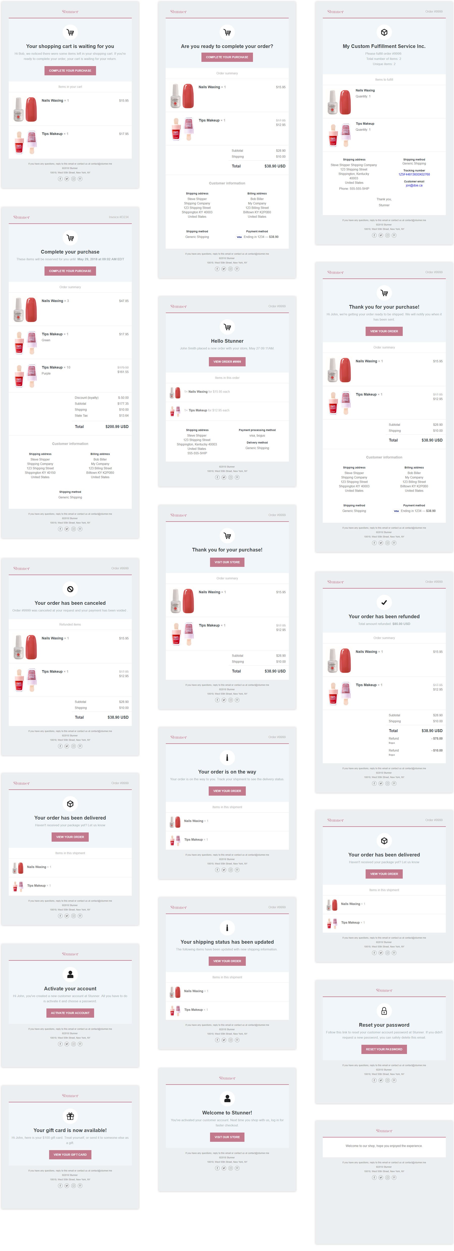 Stunner - Shopify Email Notification Templates - 1