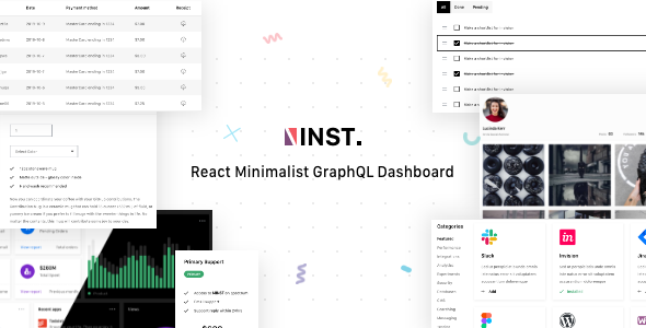 Inst - React Minimalist GraphQL Dashboard