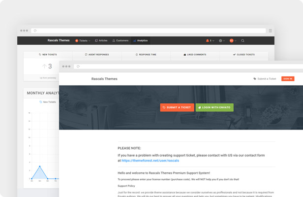 Vex WordPress Theme - Support