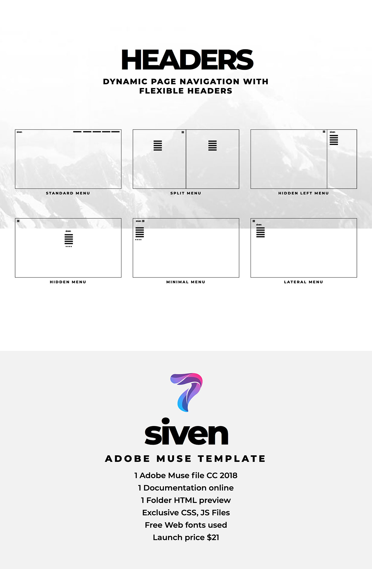 Siven - Adobe Muse Template - 4