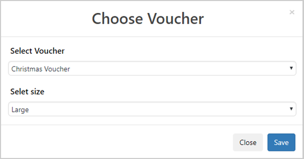 Choose Voucher Code