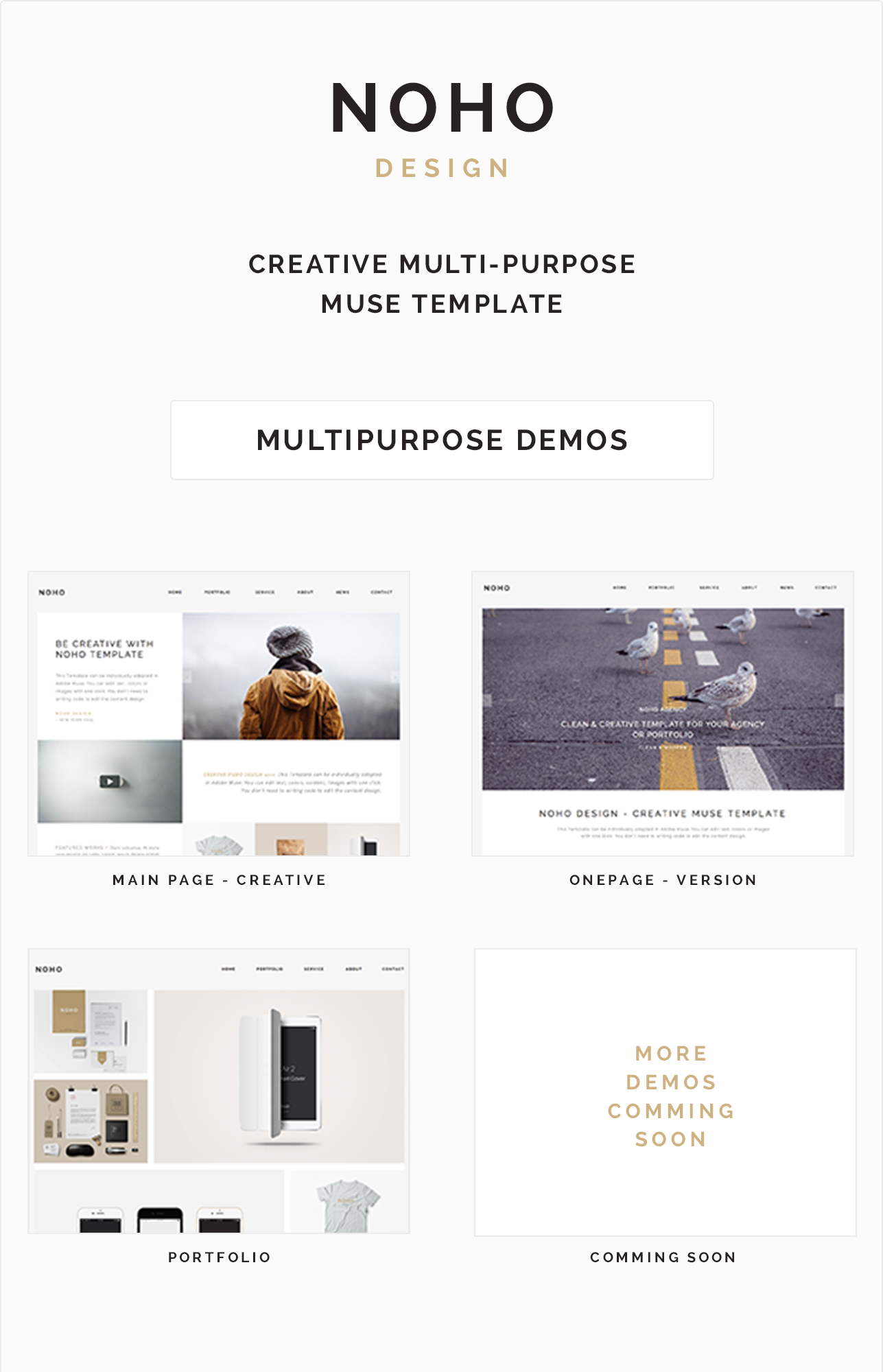 NOHO - Creative Agency Portfolio Muse Template - 6