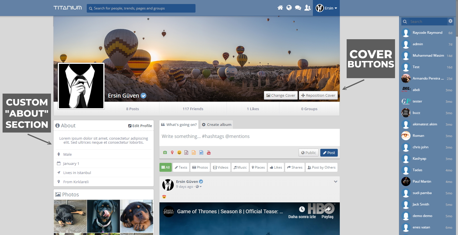 Titanium Theme v2 for Socialkit - 4