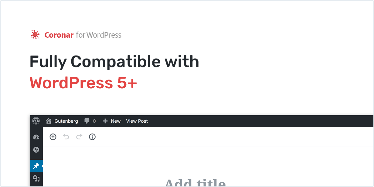 Fully Compatible with WordPress 5+