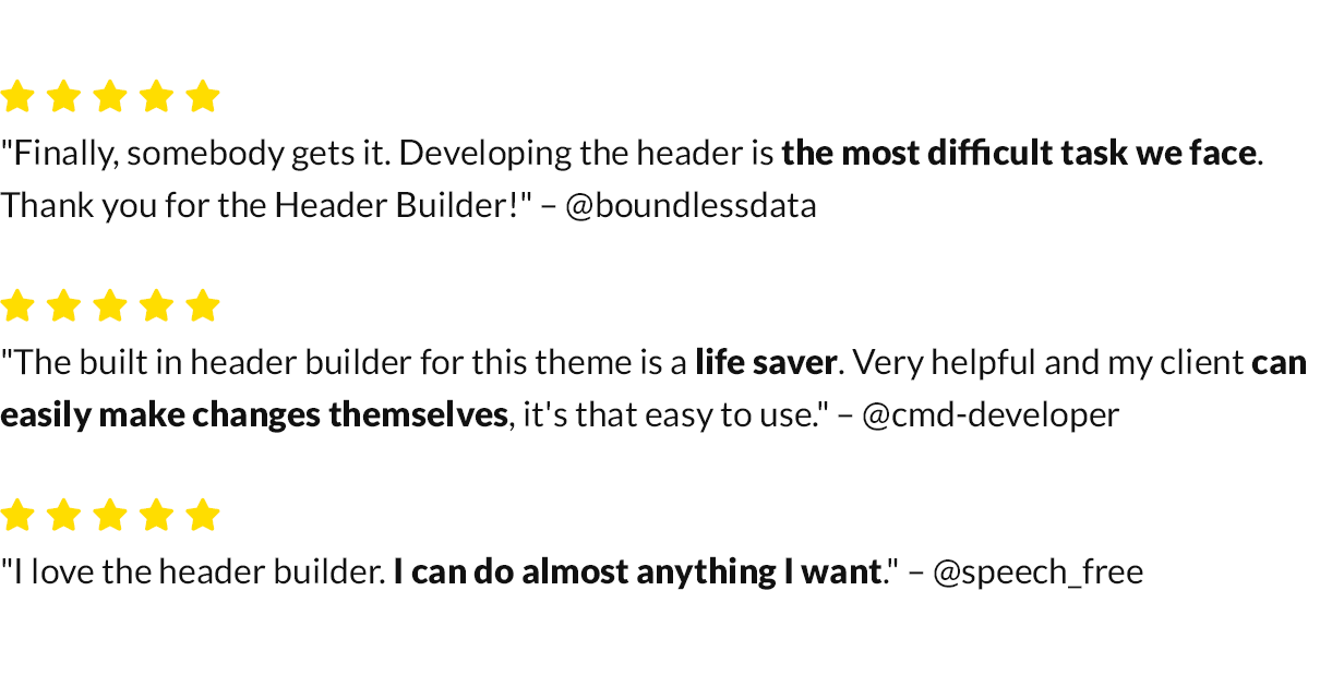 Header Builder