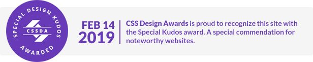 CSSDesignAward for Aspen WordPress Theme