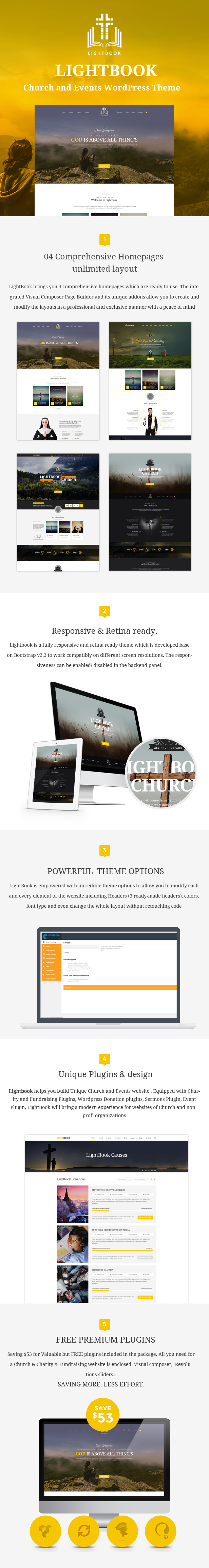 LightBook  WordPress theme