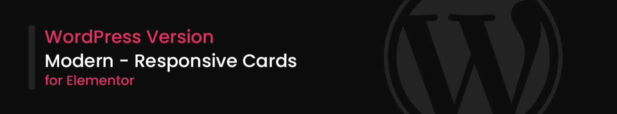 Modern - Responsive Cards for Elementor