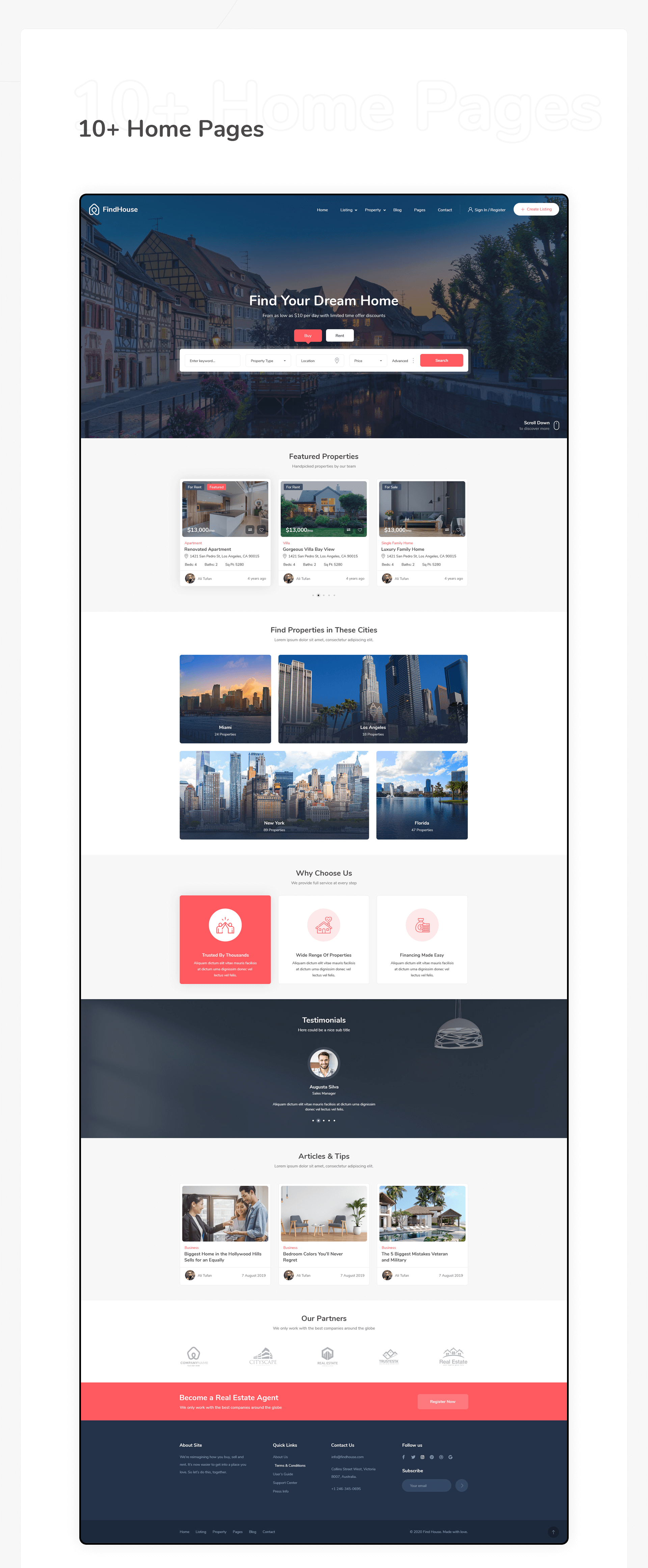 FindHouse - Real Estate PSD Template - 3