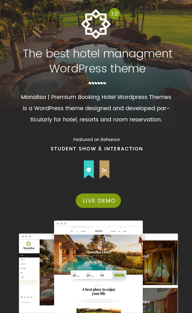 Hotel WordPress theme