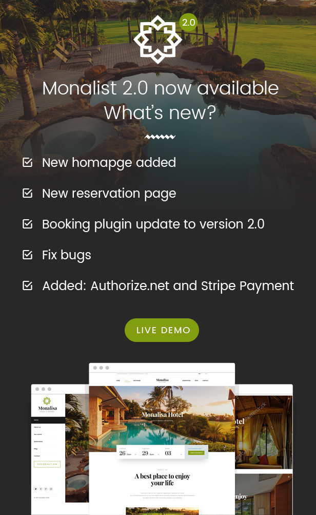 Hotel WordPress theme