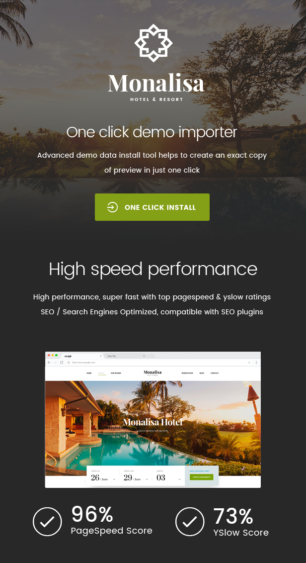 Hotel WordPress theme