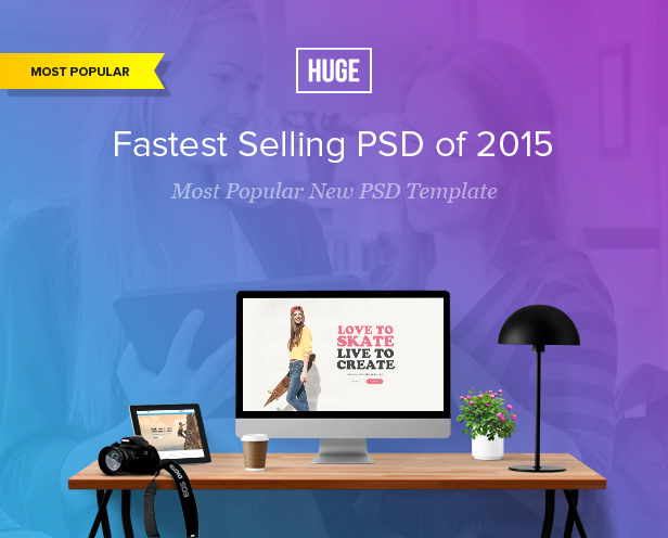 HUGE - Multipurpose PSD Template - 8