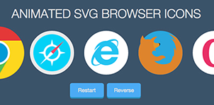 Animated SVG Browser Icons