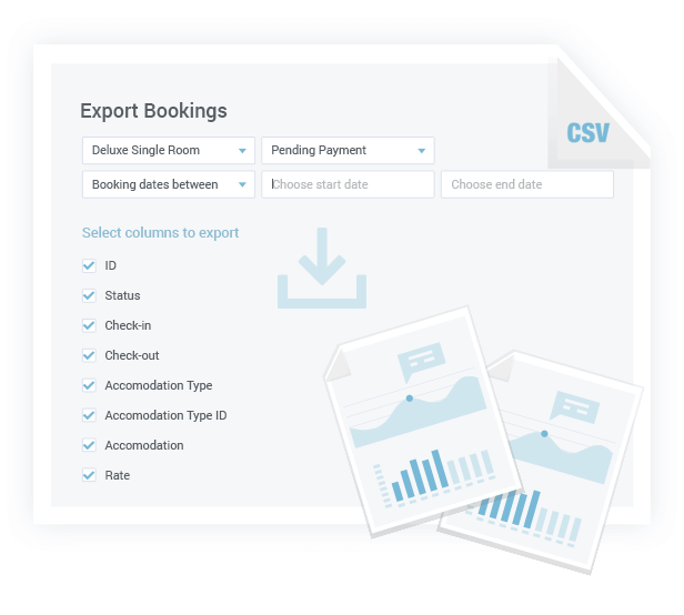 Export Bookings Data in CSV