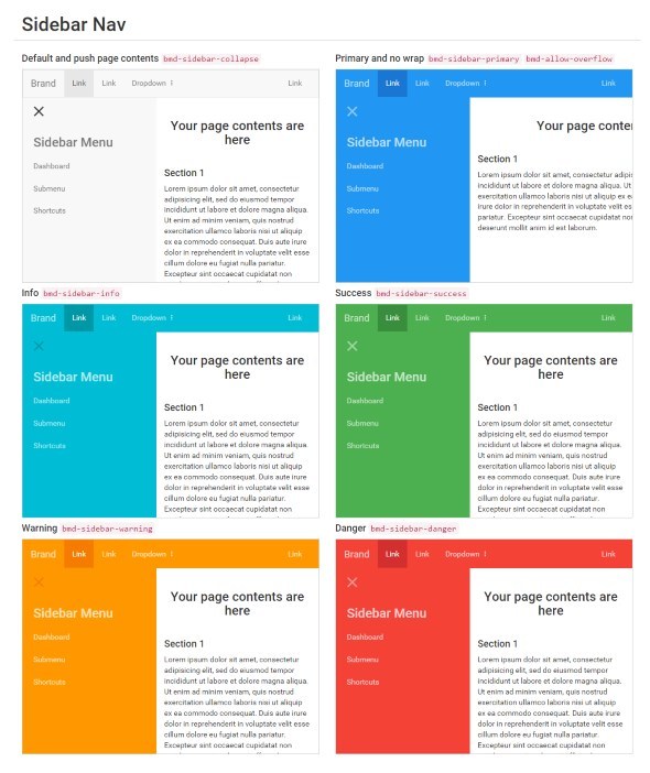 BMD - Bootstrap + Material Design - 6