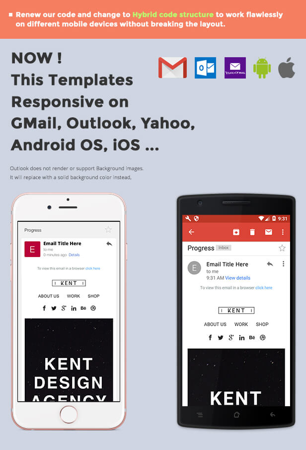 Kent - Responsive Email Set - 3