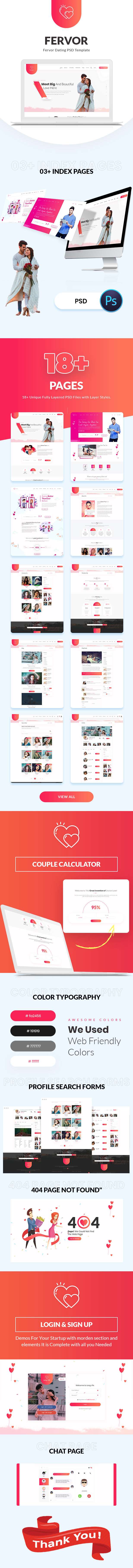 Fervor Dating PSD Template - 12