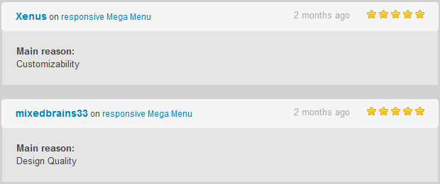 responsive Mega Menu review