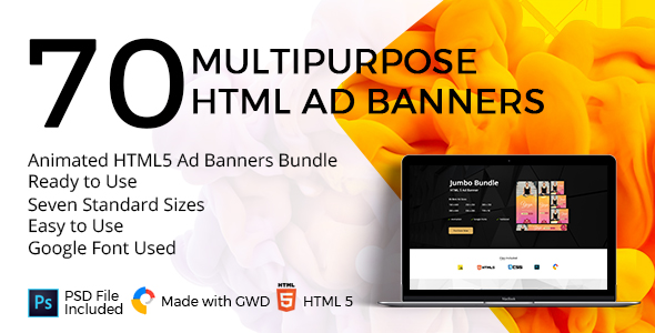 10 Animated HTML5 Ad Banners Bundle