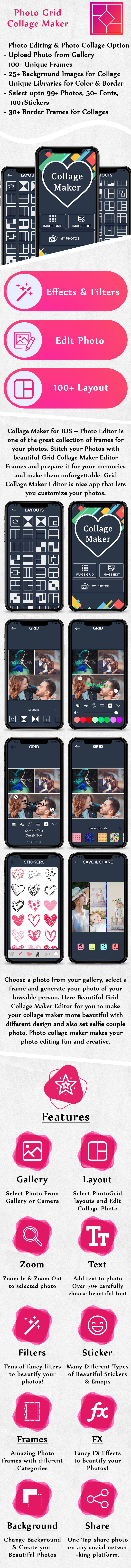 Collage Maker for IOS - Photo Editor (SWIFT) - 3