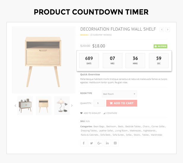 product countdown timer