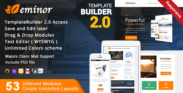 Multimail | Responsive Email Template Set + Builder Online - 13