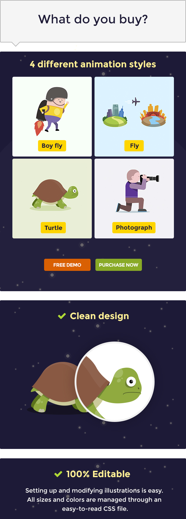 Animated SVG Illustrations Pack - 1