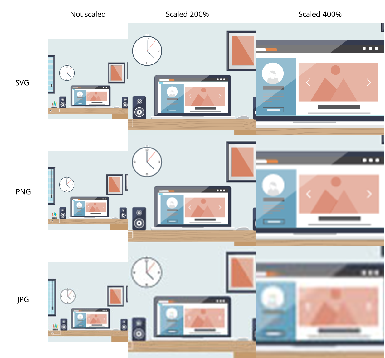 Flat Design Desk Banners - Animated SVG - 1