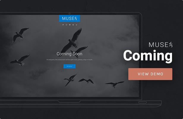 Muse - Coming Soon WordPress Theme