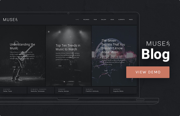 Muse - Music Blog WordPress Theme