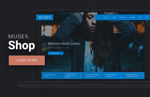 Muse - Music Shop WordPress Theme