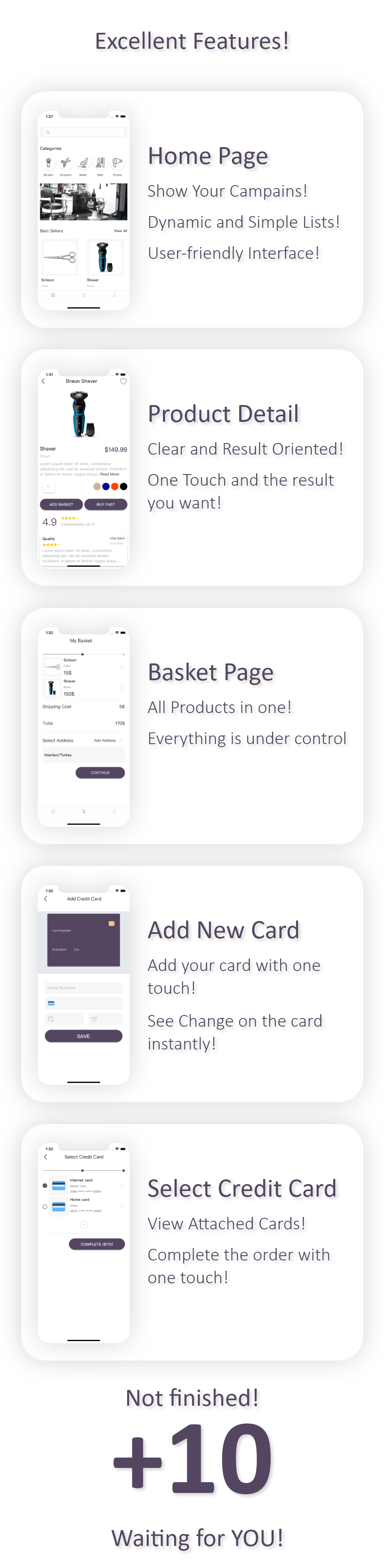 XFShop eCommerce Application Template - Xamarin Forms (Android/iOS) - 5