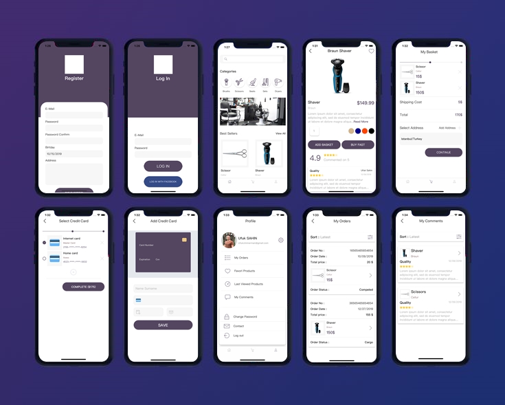 XFShop eCommerce Application Template - Xamarin Forms (Android/iOS) - 9