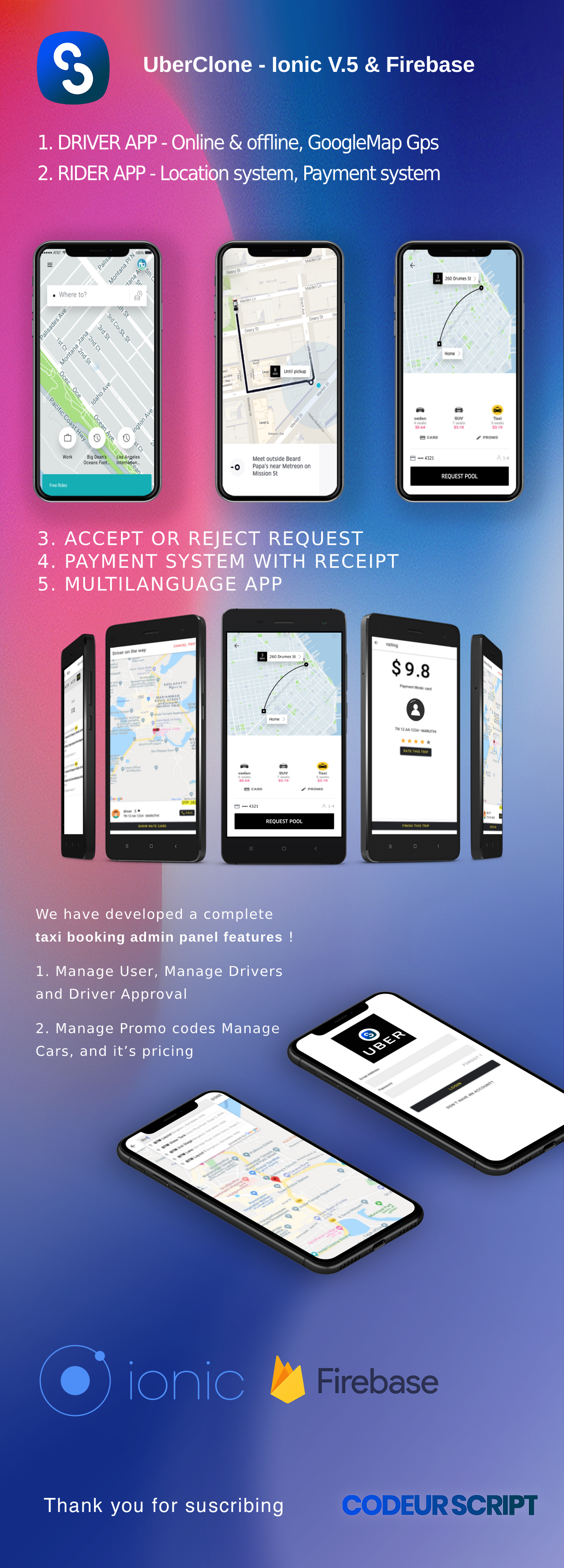 UberClone - Ionic V5 & Firebase - 1
