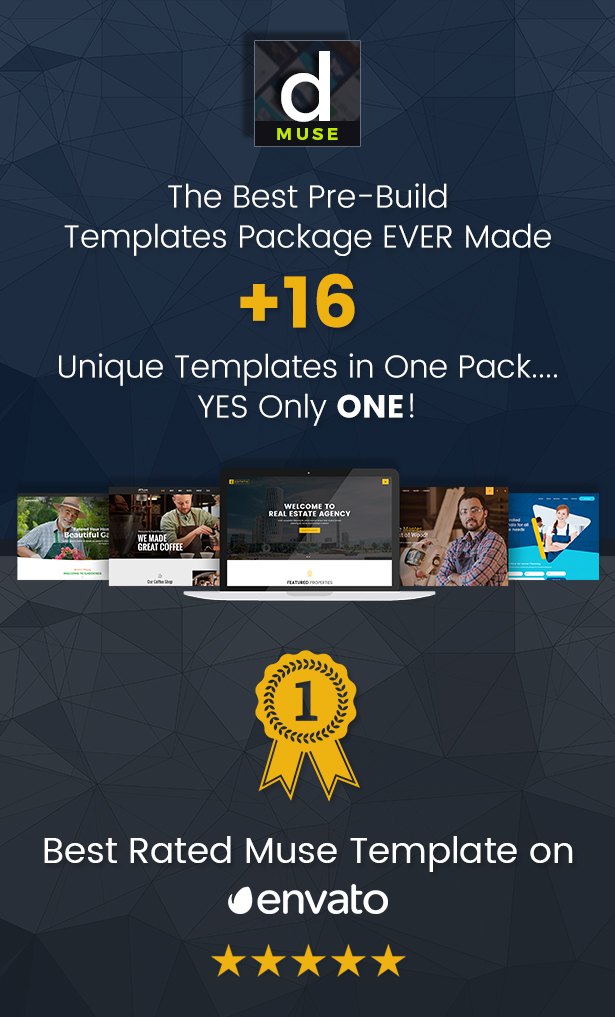 dMuse All in One Muse Template - 1