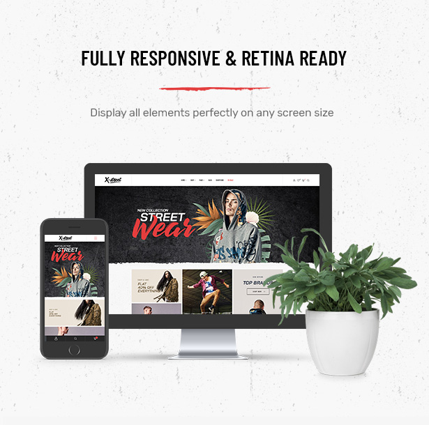 Fully responsive Striz Fashion Ecommerce WordPress Theme