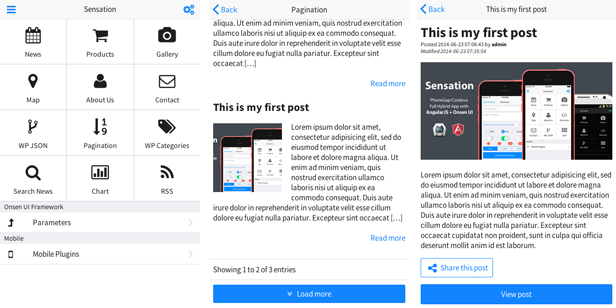 Sensation - PhoneGap / Cordova Full Hybrid App - 6