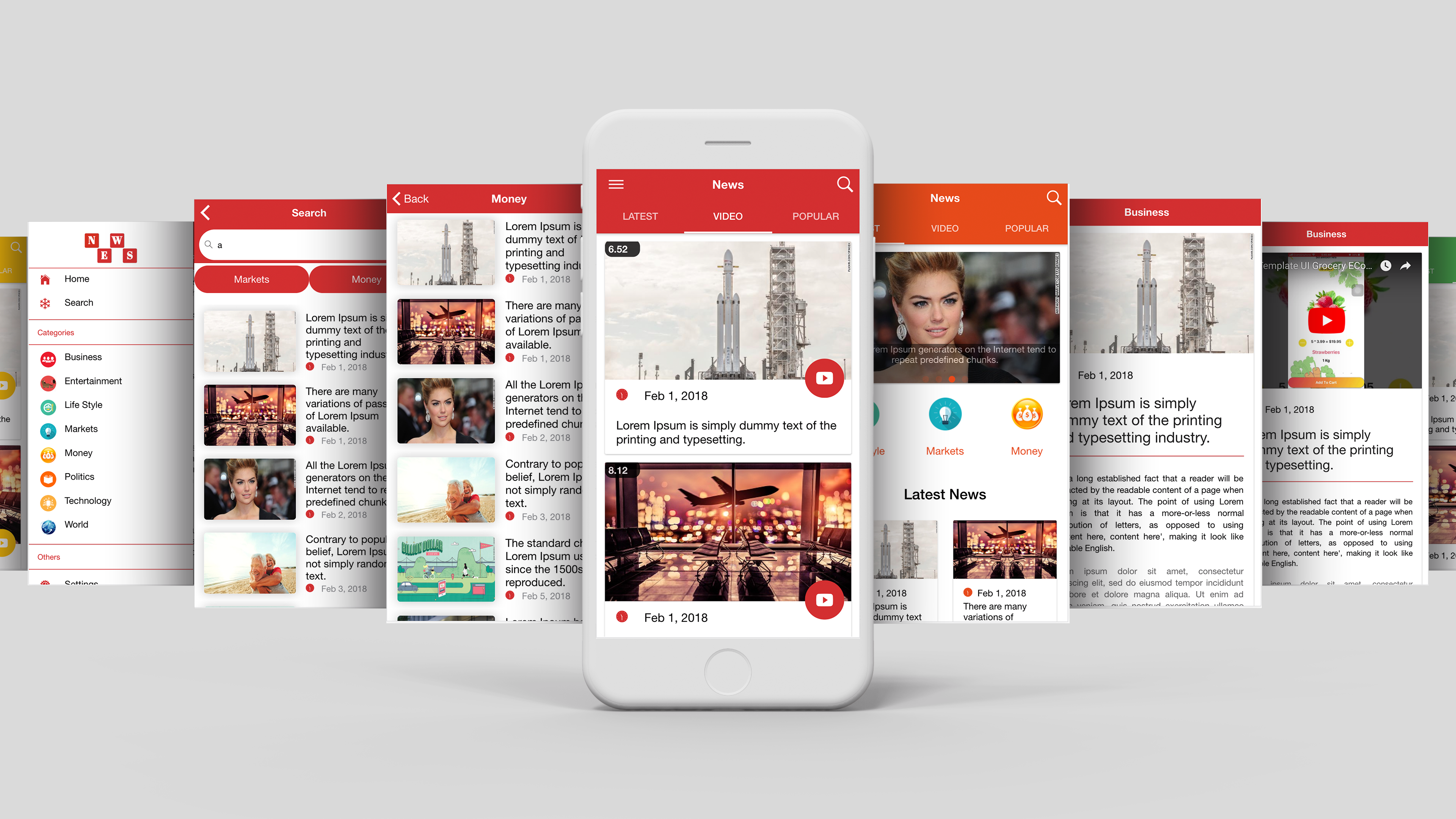 Multipurpose News App Template UI Ionic 3 - 3