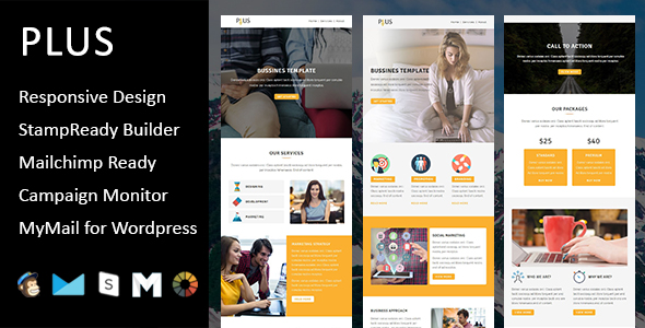 Multiple Responsive Email Template - 4