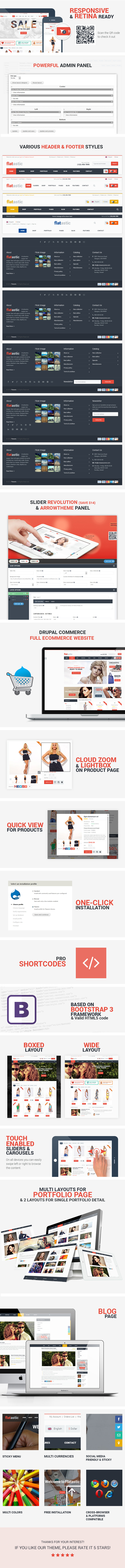 Flatastic - Multipurpose eCommerce Drupal Theme - 7