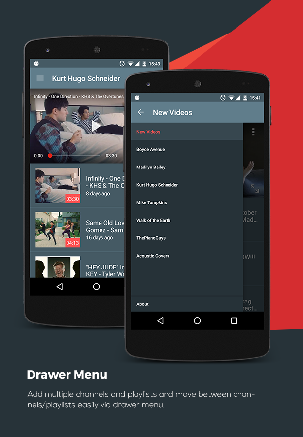 Layar Tancep: Youtube App for Android | Templates - 2