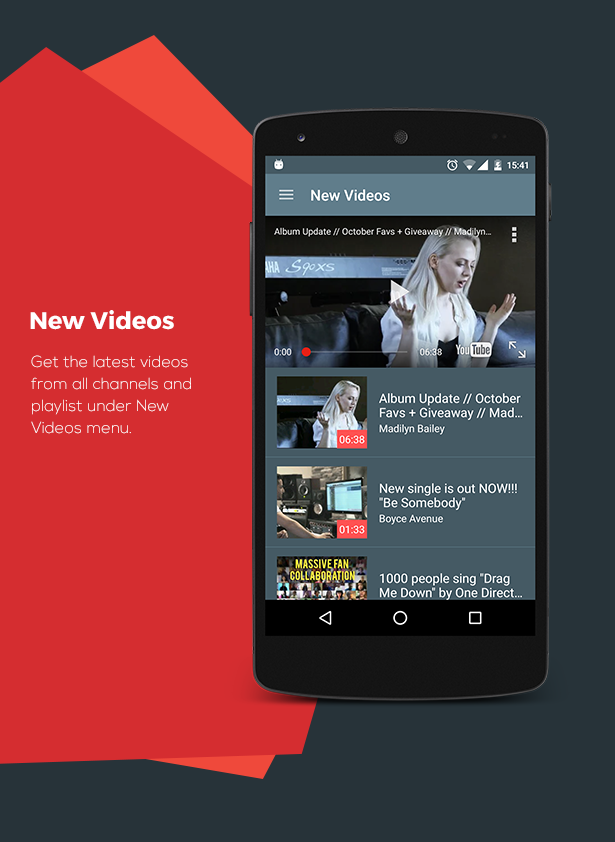 Layar Tancep: Youtube App for Android | Templates - 3