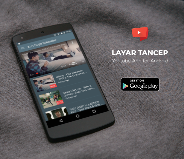 Layar Tancep: Youtube App for Android | Templates - 5