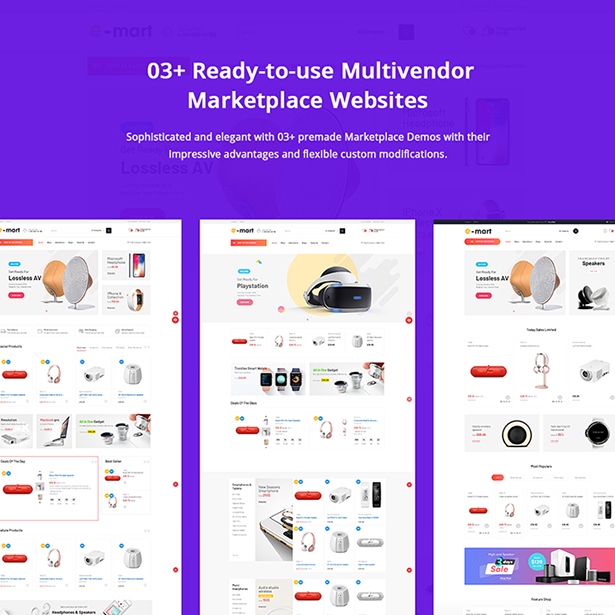 03+ Design Marketplace Website Template
