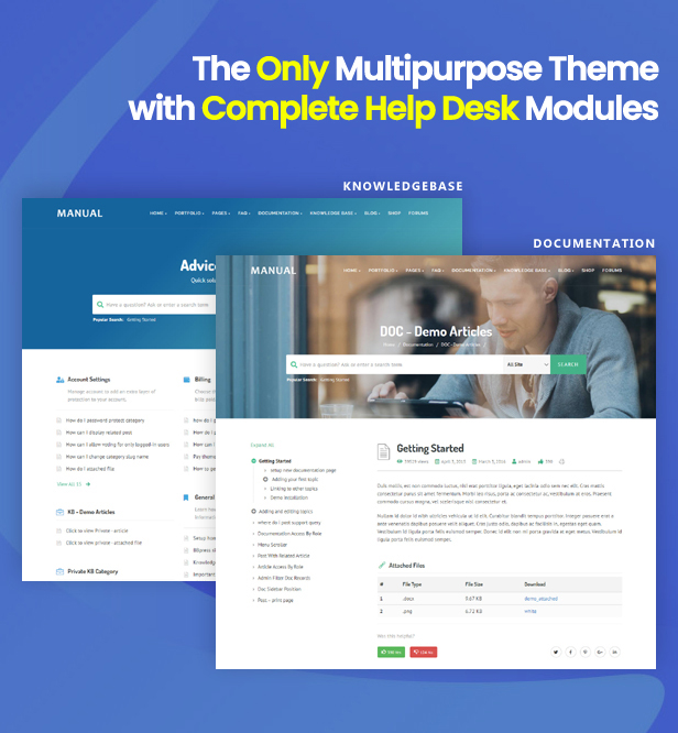 Manual - Multi-Purpose Online Documentation, Knowledge Base & Creative WordPress Theme - 3