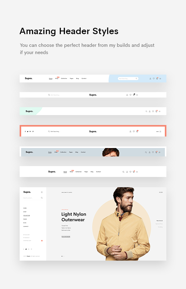 Supro - Minimalist AJAX Magento 2 Theme - 3