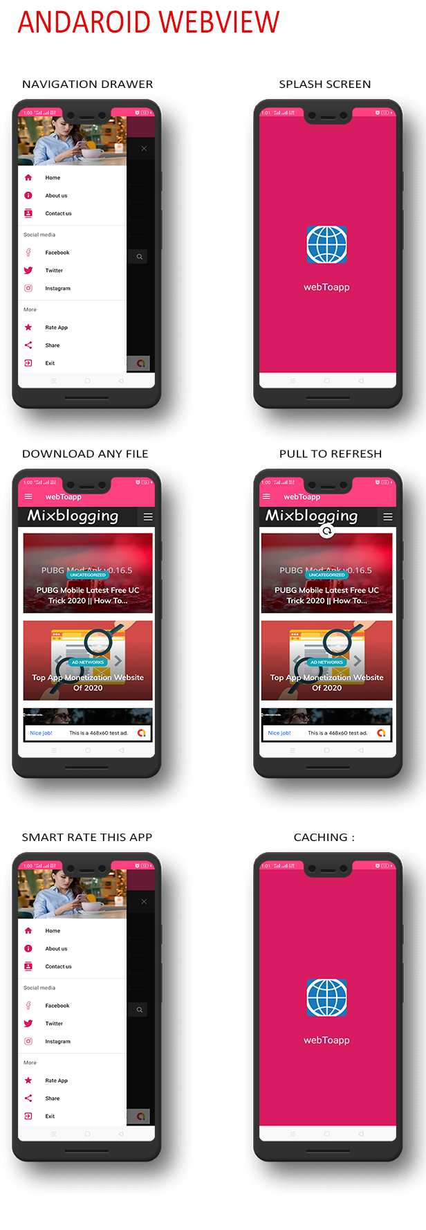 Web To app Android WebView + ADMOB - 1