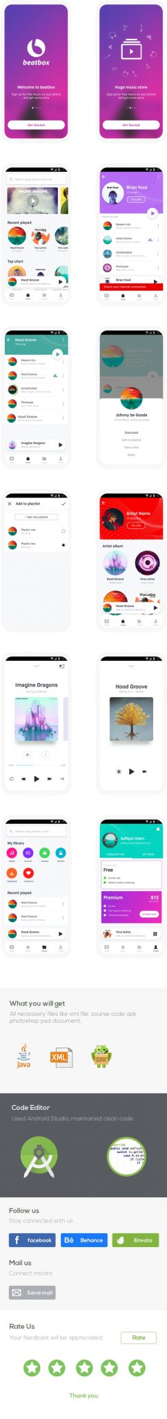 Beatbox - Music Streaming Android App Template - 1